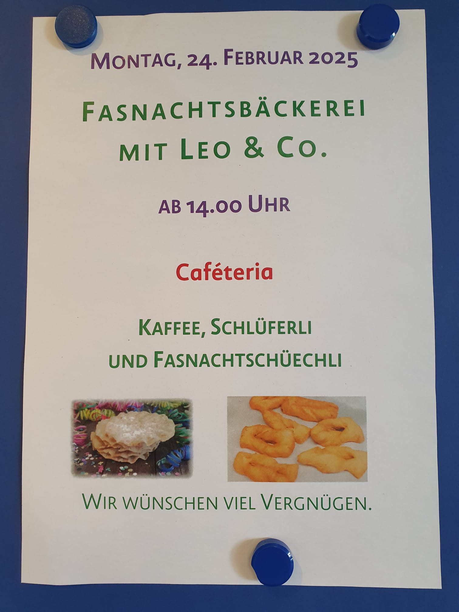 Fasnachtsbäckerei im Stütlihus